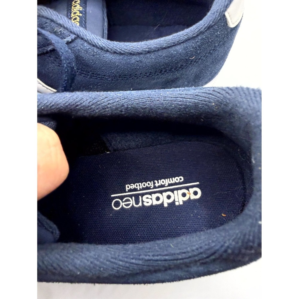 Adidas Courtset AW4212 Womens 10 Sneaker Collegiate Navy Suede Comfort Shoes - Picture 7 of 9